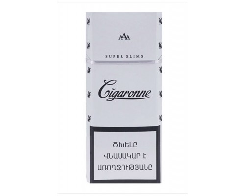  Сигареты Cigaronne Super Slims White (Сигароне Супер Слим Белые)