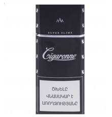 Сигареты Cigaronne Super Slims Black (Сигароне Супер Слим Черные)