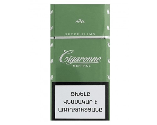  Сигареты Cigaronne Super Slims Menthol (Сигарон Супер Слим Ментол)