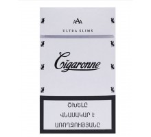 Сигареты Cigaronne Ultra Slims White (Сигароне Ультра Слимс Белые)