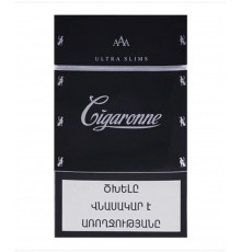 Сигареты Cigaronne Ultra Slims Black (Сигароне Ультра Слимс Черные)